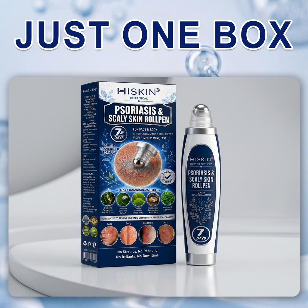 𝐇𝐈𝐒𝐊𝐈𝐍® 👩‍⚕️Calming Care for Psoriasis-Prone Skin  |7-Day Soothing Rollerball Pen Painless · Skin-Friendly · Targeted Psoriasis & Flaky Skin Care Rollerball